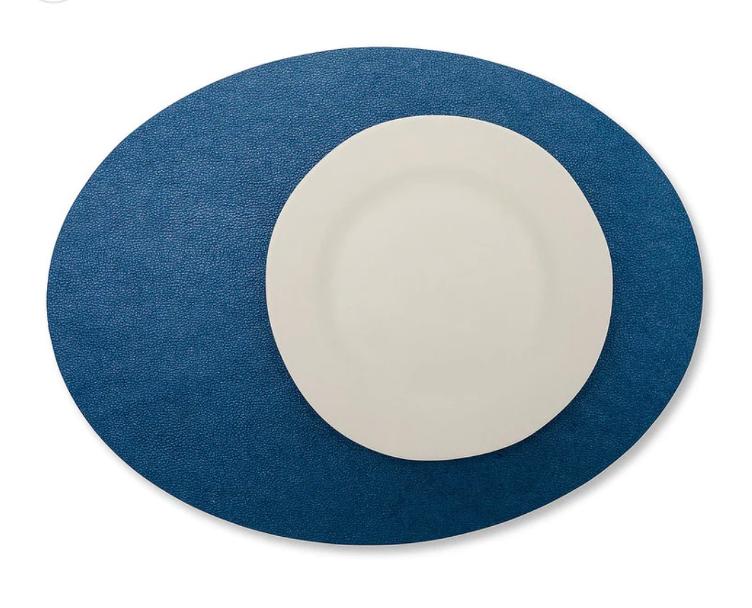 LAPAPER PLACEMAT OVAL DENIM