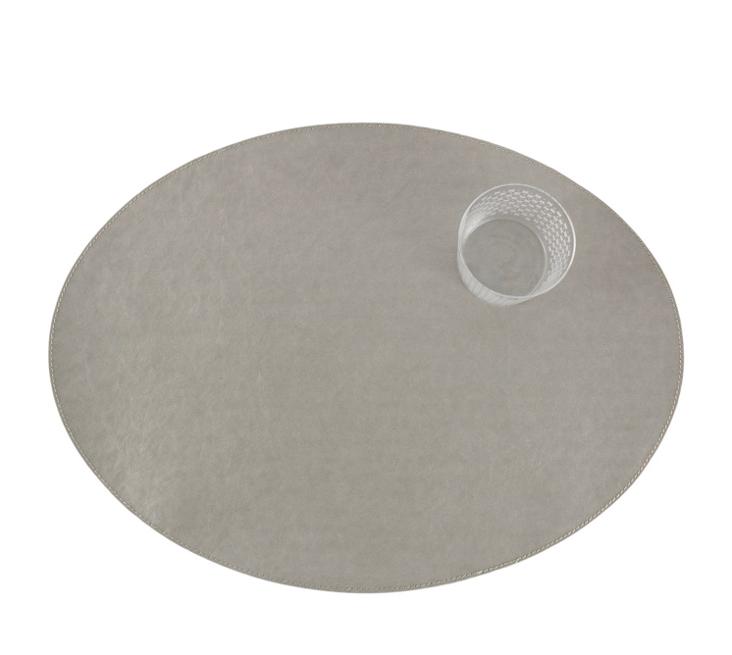 PLACEMAT OVAL TEC GREY (20 x SOFORT LIEFERBAR)