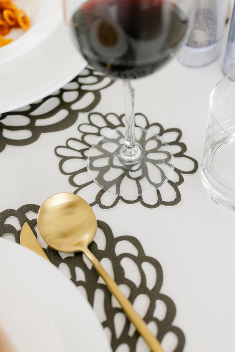 LACEMAT COASTER DARK GREY